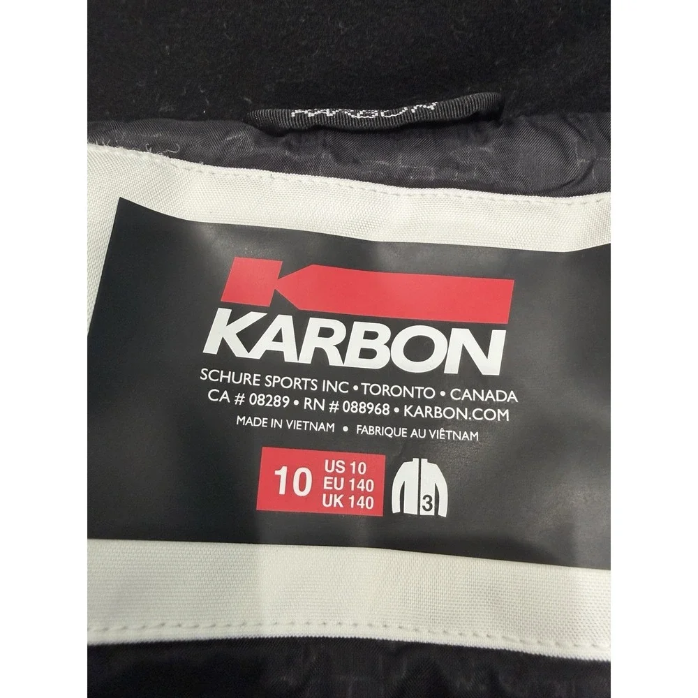 Karbon Boys Ski Winter Insulated Hooded Jacket Size 10